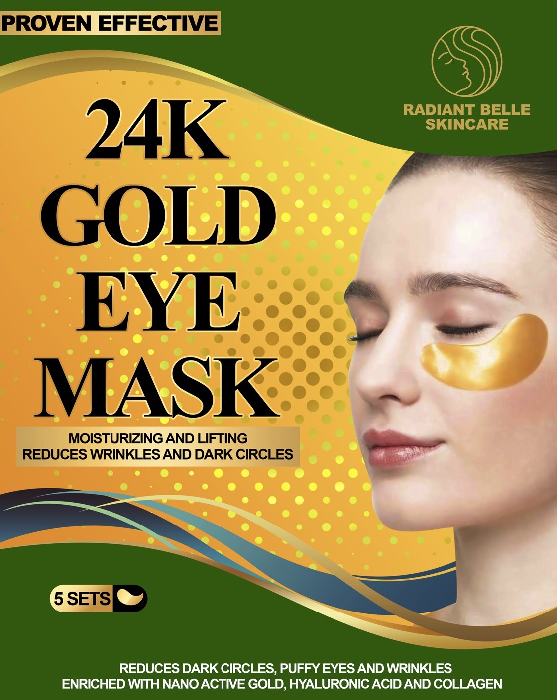 24K Gold Eye Mask