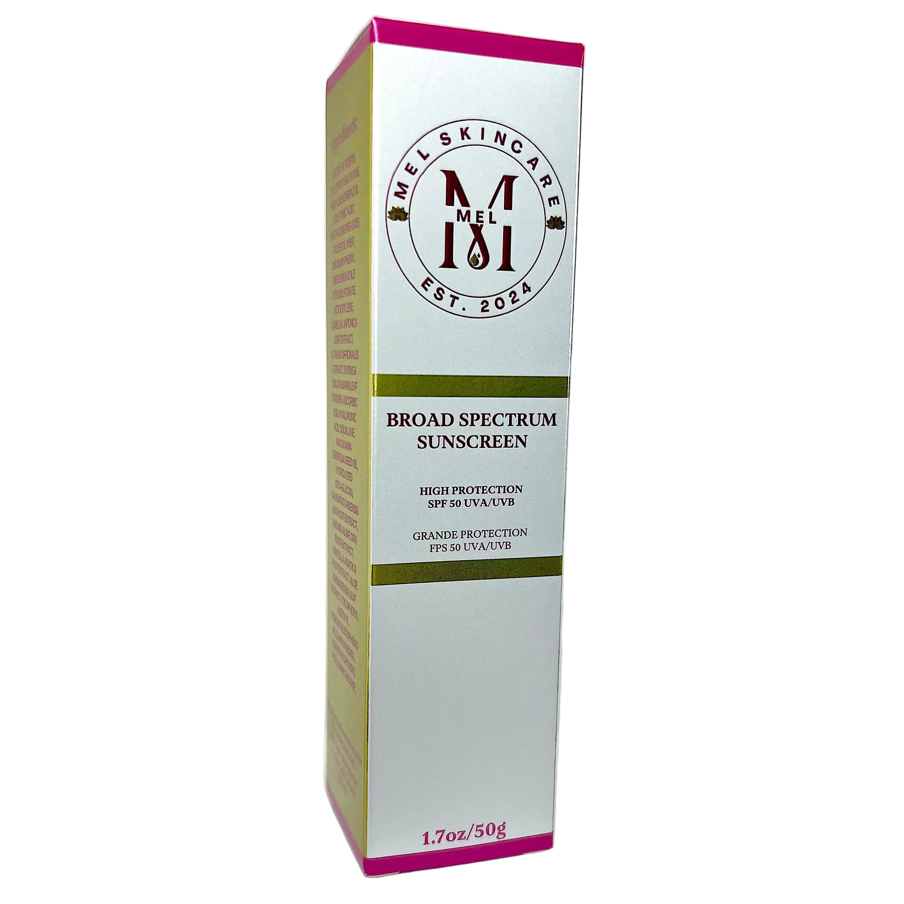 Sunscreen SPF 50 by Mel Skincare